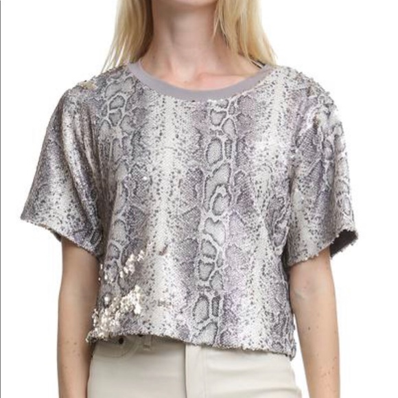 Ramy Brook Sequin python top size small NWOT - Picture 1 of 2